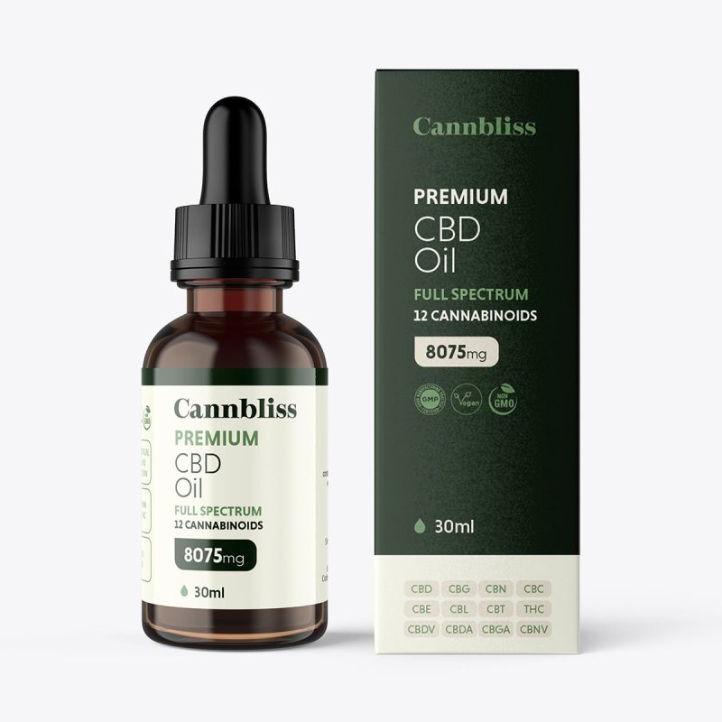 Óleo de Cânhamo 8075mg Sabor Natural – 30ml (Full Spectrum) - Image 2