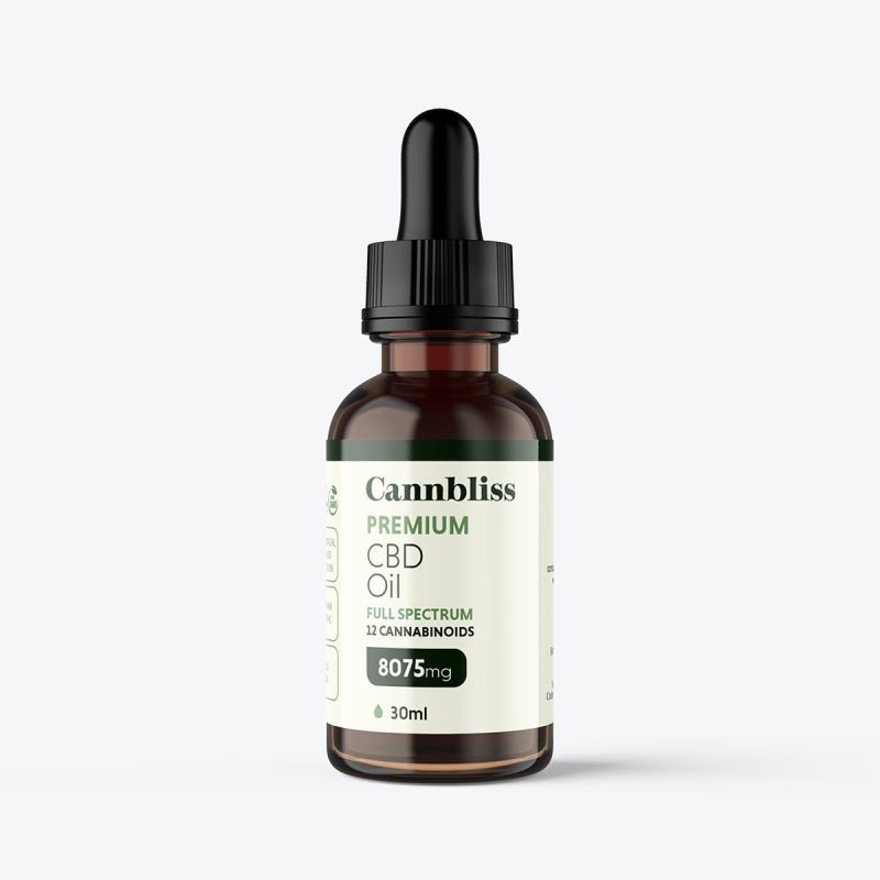 Óleo de Cânhamo 8075mg Sabor Natural – 30ml (Full Spectrum)