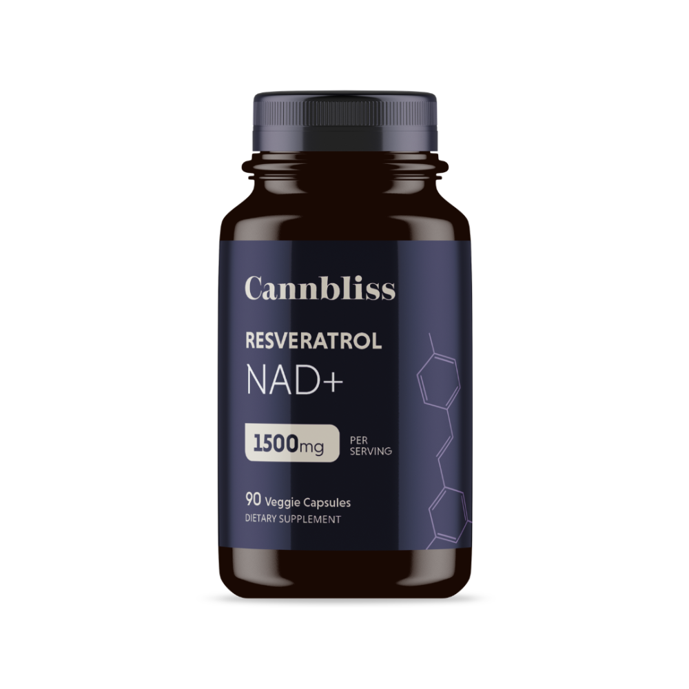 NAD+ Resveratrol 1500mg | 90 Capsules