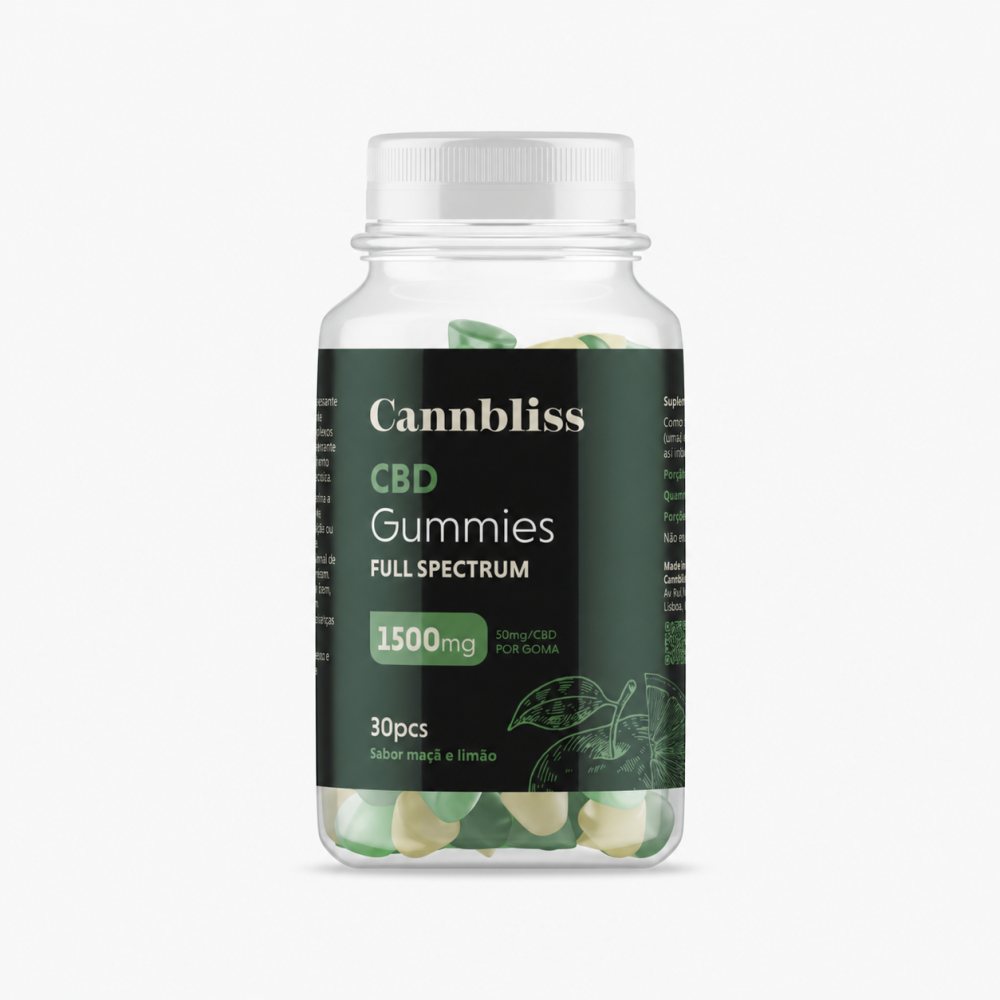Gomas de CBD Espectro Total 1500mg | 30 Gomas